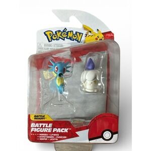 2023 Jazwares Nintendo Pokemon Battle Figure 2 Pack Horsea & Liwick NEW Sealed